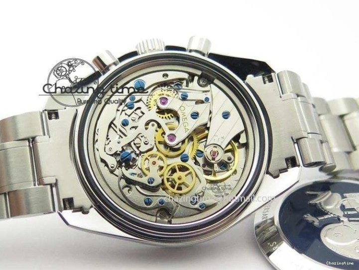 0429 Efficient Speedmaster JHF SS Snoopy Award 45th Anniversary White dial On SS Bracelet 8239